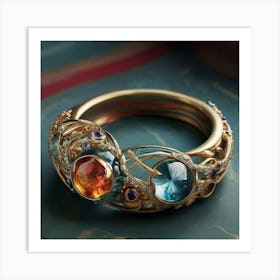 Ring With Gems Art Print