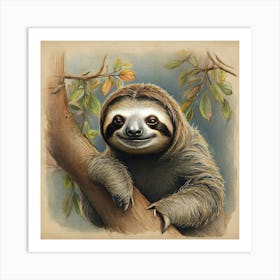 Sloth 49 Art Print