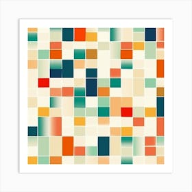 Abstract Tile Pattern Art Print