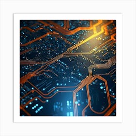 Circuit Board 21 Art Print