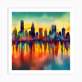 New York City Skyline Art Print