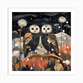 Bird In Nature Owl 3 Art Print