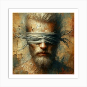 Blindfolded Man 8 Art Print