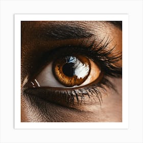 Black Woman'S Eye Art Print