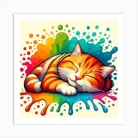 Creative Feline Cat Artwork 34 Art Print