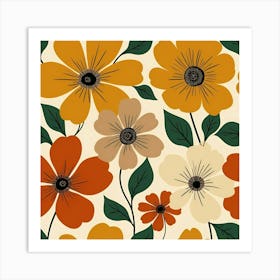 Floral Pattern 21 Art Print