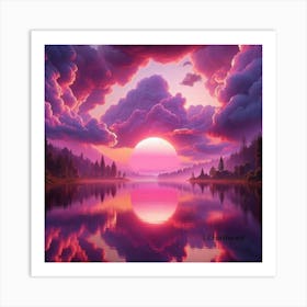 Pink Sunrise Art Print