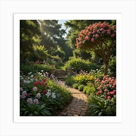 Garden Path 1 Art Print