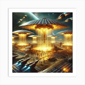 A Futuristic Science Fiction Depiction Of Ignis Ca Shields Art Print