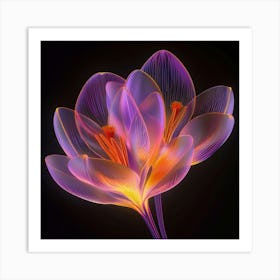 Crocus Flower Art Print