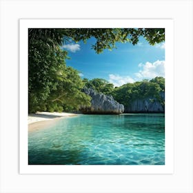 Beach In The Philippines Art Print