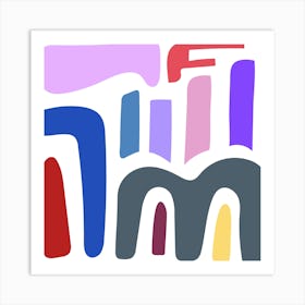 Colorful Abstract Shapes vol. 1 Art Print