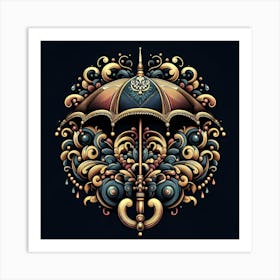 Fancy umbrella Art Print