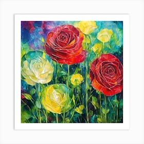 Roses abstract Art Print