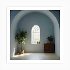 Empty Room With Window Art Print