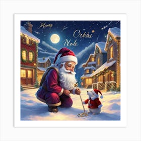 Christmas Santa Art Print