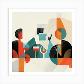 Dinner Party 1 Art Print