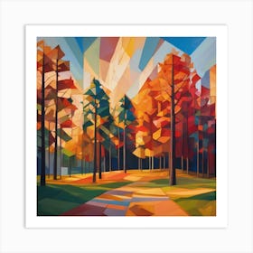 Autumn Trees Art Print