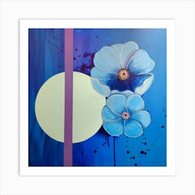 Blue Poppies 1 Art Print