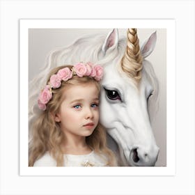 Magnolia's Unicorn Art Print