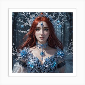 Snow Fairy Art Print