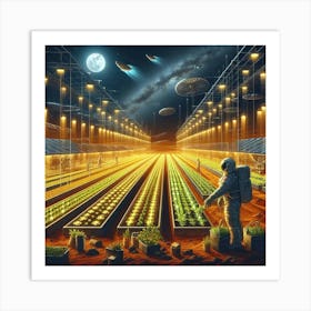 Space Farm Art Print