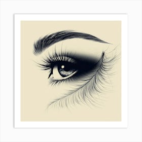 Feathered Eye Art Print