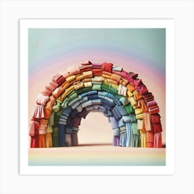 Rainbow Of Clothes Art Print