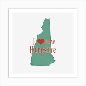 I Love New Hampshire Art Print