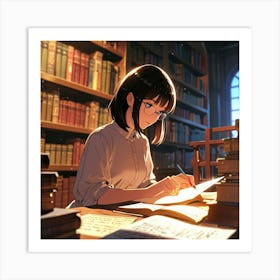 The Young Librarian 41 Art Print