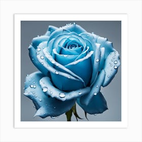 Blue Rose  Art Print