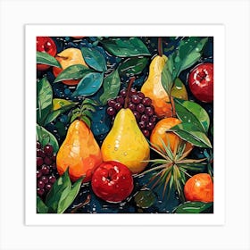 Fruit And Vegetables Art Print