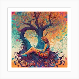 Tree Of Love Art Print