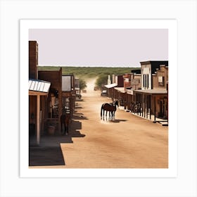 Old West Town 16 Art Print