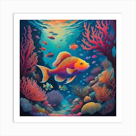 Fish In The Sea Art Print