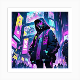 Neon City Art Print