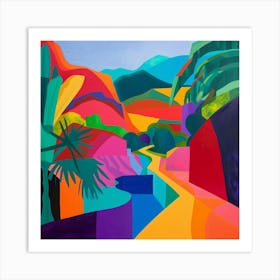 Abstract Travel Collection San Jos Costa Rica 2 Art Print