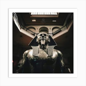 Egyptian Statue 10 Art Print