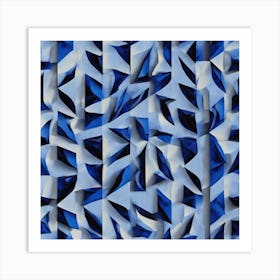 Abstract Blue Art Print