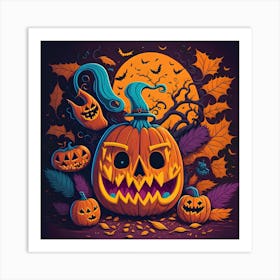 Halloween Pumpkin 8 Art Print