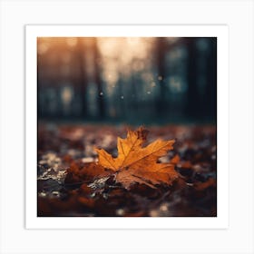 Autumn Leaf Art Print