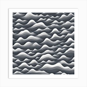 Abstract Wave Pattern 6 Art Print