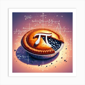 Pi Pie Art Print