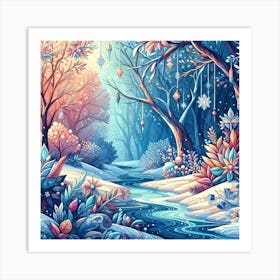 Winter Forest Art Print