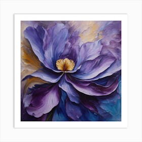 Purple flower Art Print