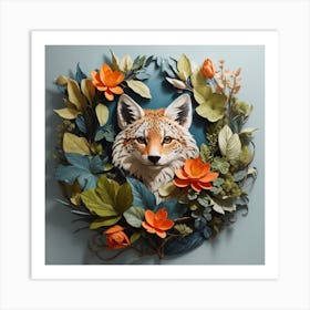Paper Fox Art Print