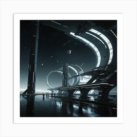 Futuristic City 156 Art Print