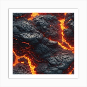 Close Up Of Lava 3 Art Print