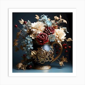 Floral Glow Captured Botanical Beauty Art Print