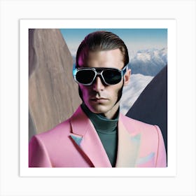 Man In A Pink Suit Art Print